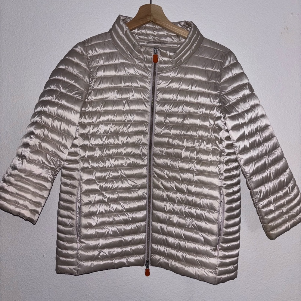 Save the Duck Jacket size 2 beige - Picture 2 of 9